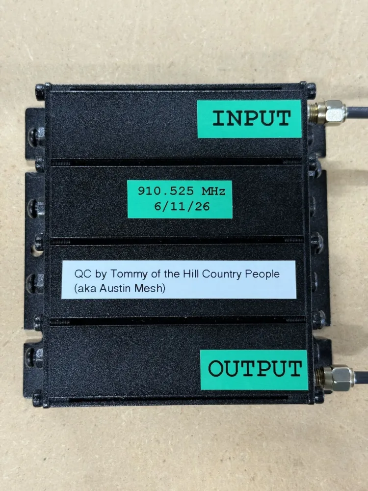 Airframes Custom-Tune 910.525 MHz Filter